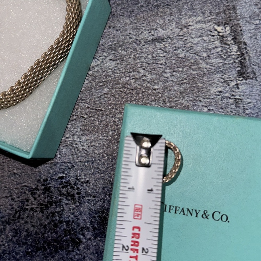 Tiffany & Co. 925 Sterling Silver Mesh Bracelet & Ring-Comes with Original Box - Picture 10 of 10